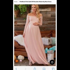 *NEW* Pink Blush Sz Small Soft Petal Pink Maternity Dress